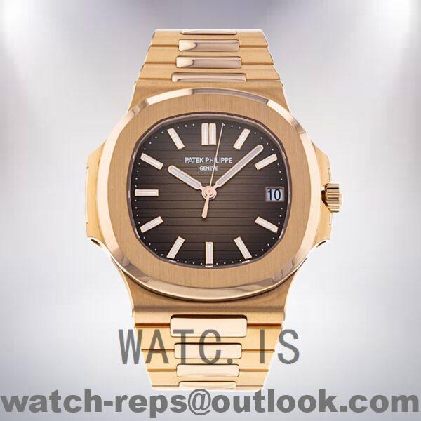 Patek Philippe Nautilus Men 40mm 5711R-001 Rose Gold-tone Automatic Watch - Image 2
