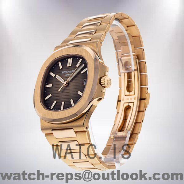 Patek Philippe Nautilus Men 40mm 5711R-001 Rose Gold-tone Automatic Watch - Image 3