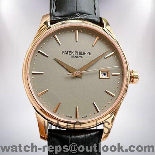 Patek Philippe Calatrava Men's 40mm 5227J-001-2 Leather Strap Watch