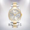 Rolex Datejust 116203SDO Men's 36mm Oyster Bracelet Silver Dial Watch - Image 2