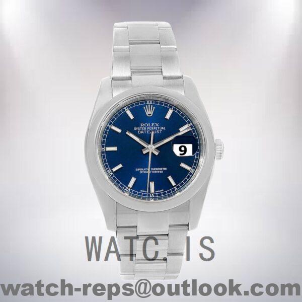 Rolex Datejust 36mm 116200BLSO Men’s Oyster Bracelet Blue Dial Watch 5