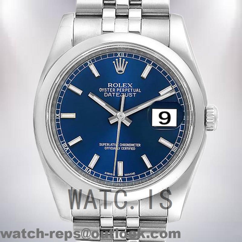 Rolex Datejust 36mm 116200BLSO Men’s Oyster Bracelet Blue Dial Watch 3