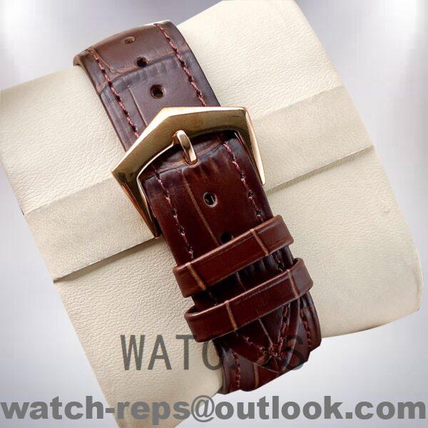 Patek Philippe Calatrava 5153R-001-1 Men's 40mm Gold-tone Leather Strap Watch - Image 4