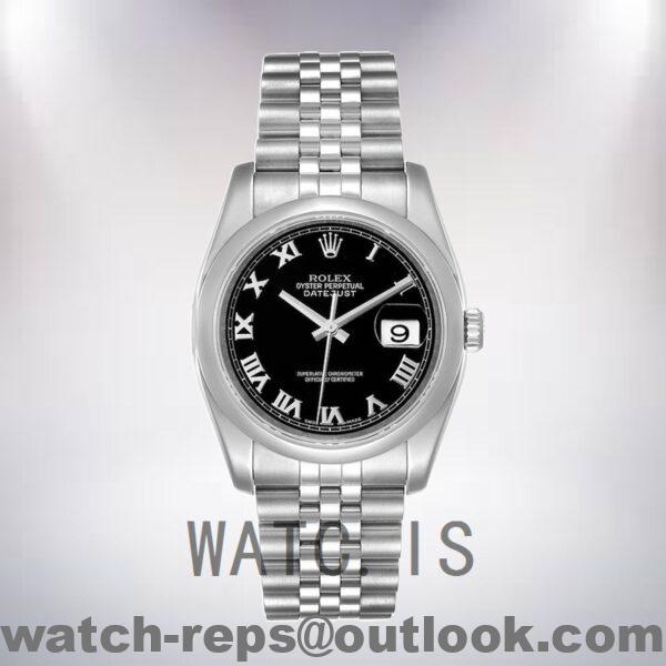 Rolex Datejust Men's 36mm 116200BKRJ Silver-tone Automatic Watch - Image 2