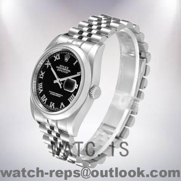 Rolex Datejust Men's 36mm 116200BKRJ Silver-tone Automatic Watch - Image 3