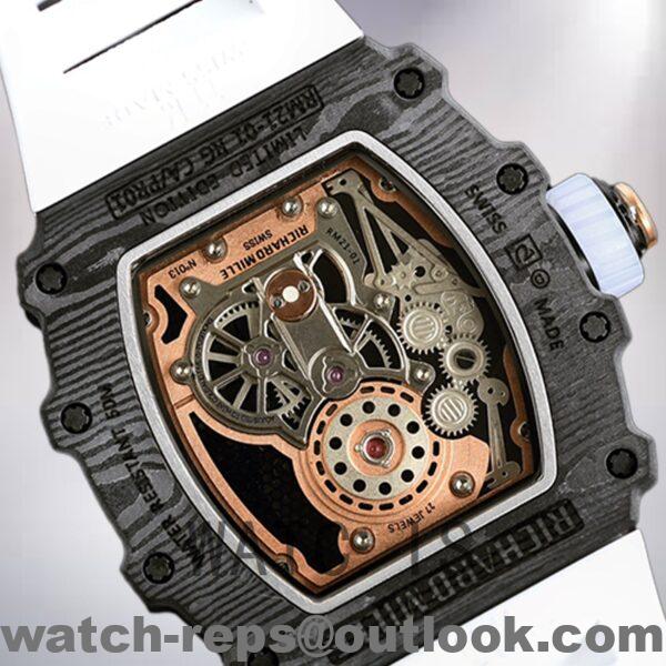Richard Mille RM21-01 RM21-01 Around 50*40mm Men Black Transparent Dial Watch - Image 4