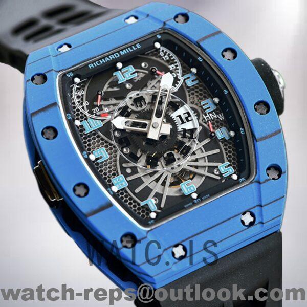 Richard Mille RM022 Around 50*40mm RM022 Men Blue Black Dial Watch - Image 3
