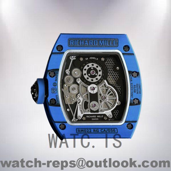 Richard Mille RM022 Around 50*40mm RM022 Men Blue Black Dial Watch - Image 4