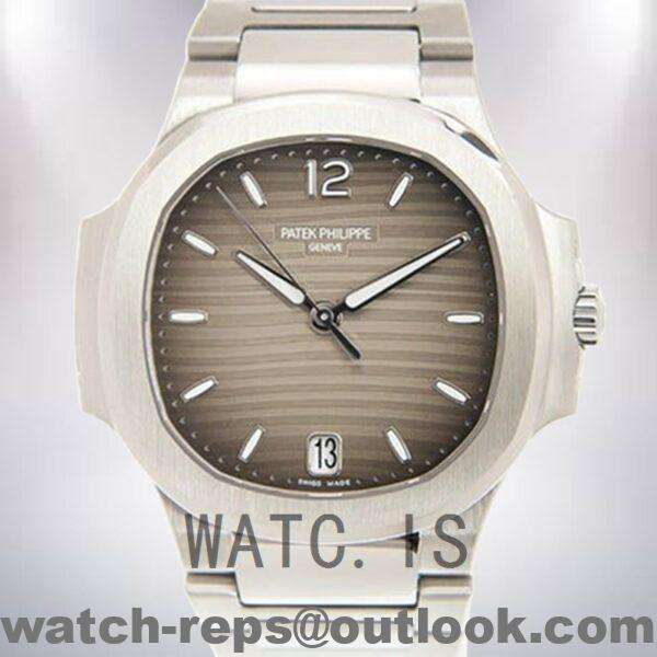 Patek Philippe Nautilus 32mm 7118/1A-011 Ladies Gray Dial Silver-tone Watch