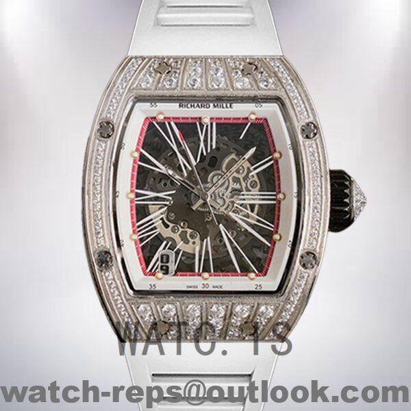 Richard Mille RM023 Around 50*40mm Men RM023 Rubber Band Transparent Dial Watch
