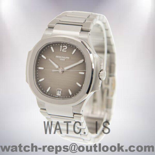 Patek Philippe Nautilus 32mm 7118/1A-011 Ladies Gray Dial Silver-tone Watch - Image 3