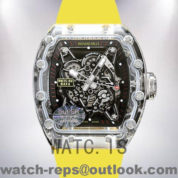 Richard Mille RM35-02 Men Around 50*40mm RM35-02 Transparent Watch