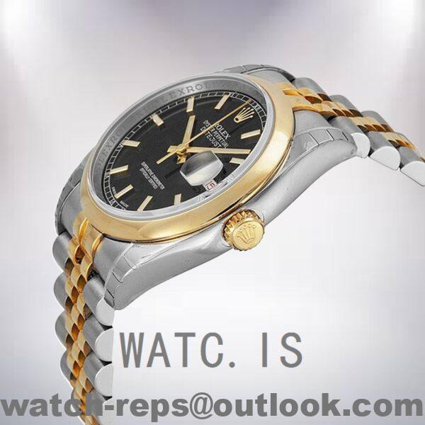 Rolex Datejust Men's 116203BKSJ 36mm Automatic Silver-tone Watch - Image 3