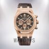 Audemars Piguet Royal Oak Men's 26331OR.OO.D821CR.01 41mm Rose Gold-tone Leather Strap Watch - Image 2