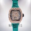 Richard Mille RM51-02 RM51-02-009 Around 48*40mm Ladies Diamond Paved Dial Rubber Band Watch - Image 5