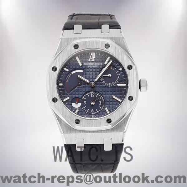 Audemars Piguet Royal Oak Men's 41mm 26120ST.OO.1220ST.02-L Leather Strap Silver-tone Watch - Image 2
