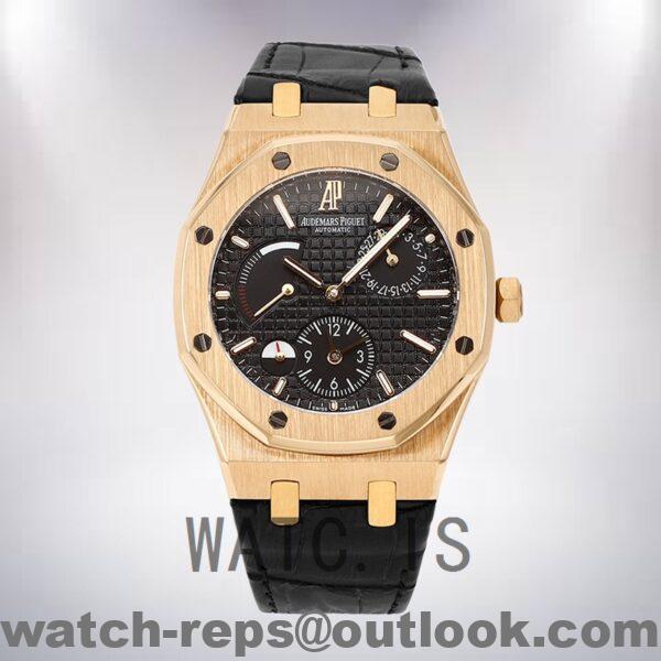 Audemars Piguet Royal Oak Men's 41mm 26120OR.OO.D002CR.01 Leather Strap Black Dial Watch - Image 2