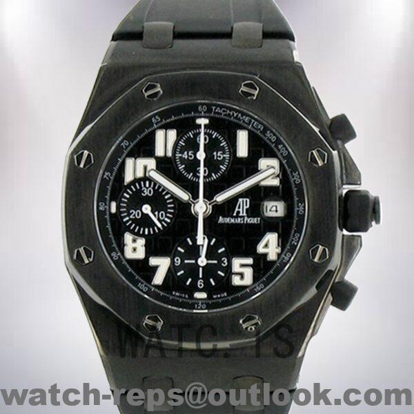 Audemars Piguet Royal Oak Offshore 25721TI.00.1000TI.06.A 44mm Men’s Rubber Band Black Dial Watch 4