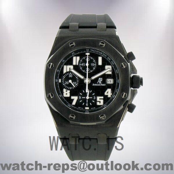 Audemars Piguet Royal Oak Offshore 25721TI.00.1000TI.06.A 44mm Men’s Rubber Band Black Dial Watch 5