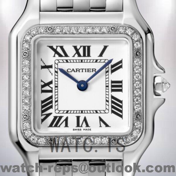 Cartier Panthere WJPN0007 Ladies 27mm Silver-tone White Dial Watch 4