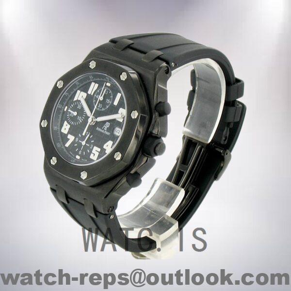 Audemars Piguet Royal Oak Offshore 25721TI.00.1000TI.06.A 44mm Men’s Rubber Band Black Dial Watch 6