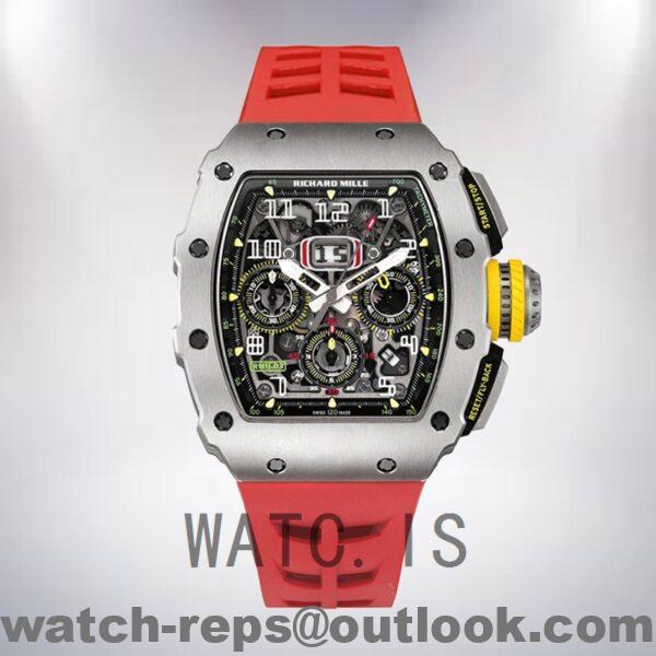 Richard Mille RM 11-03 Around 45mm RM 11-03 Men Transparent Dial Silver Watch 5