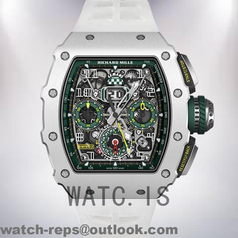 Richard Mille RM 11-03 Around 45mm RM 11-03 Men Transparent Dial Silver Watch 3