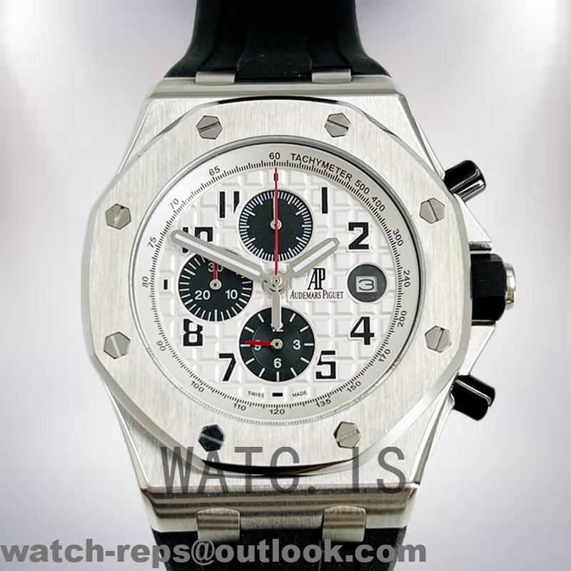 Audemars Piguet Royal Oak Offshore Men’s RoyalOakOffshore020 43mm Quartz/Automatic Rubber Band Watch 2