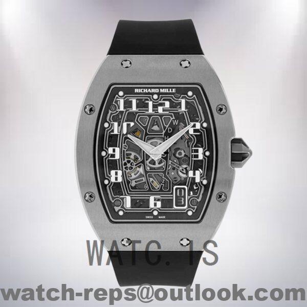 Richard Mille RM 67-01 Men Around 41mm RM 67-01 Silver Black Dial Watch - Image 2