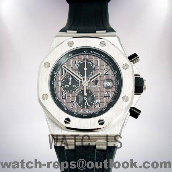 Audemars Piguet Royal Oak Offshore Men’s RoyalOakOffshore020 43mm Quartz/Automatic Rubber Band Watch 5