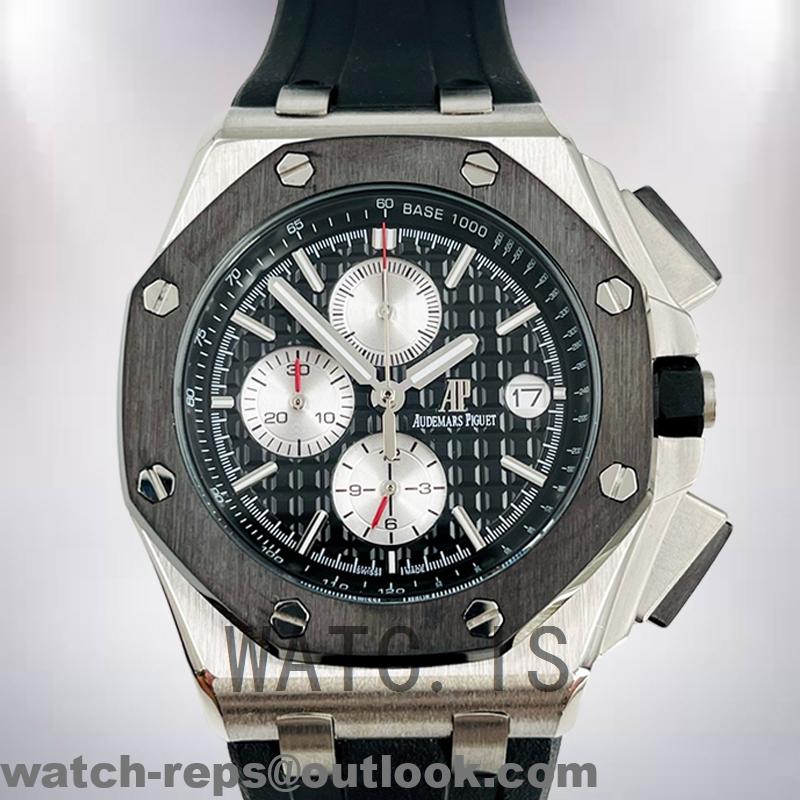 Audemars Piguet Royal Oak Offshore Men’s RoyalOakOffshore020 43mm Quartz/Automatic Rubber Band Watch 3