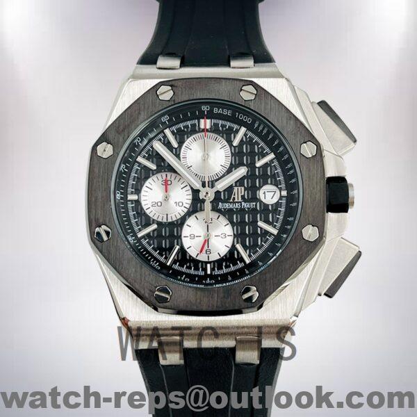 Audemars Piguet Royal Oak Offshore 44.7mm RoyalOakOffshore018 Men's Black Dial Watch - Image 2