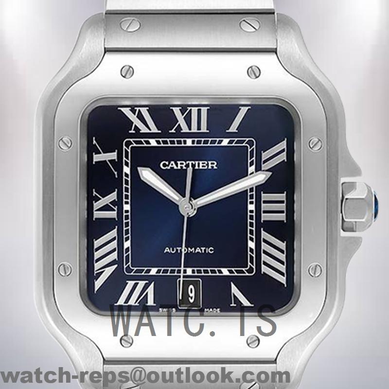 Cartier Santos WSSA0037 39mm Men’s Black Dial Watch 3