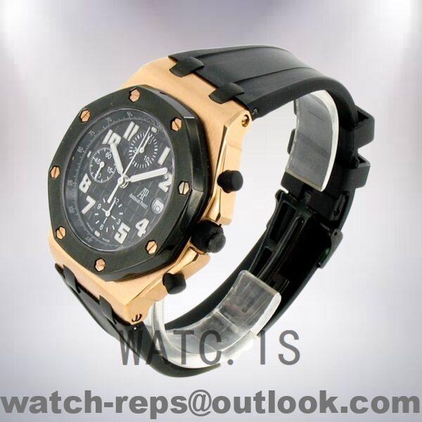 Audemars Piguet Royal Oak Offshore RoyalOakOffshore003 Men's 42mm Black Dial Watch - Image 3