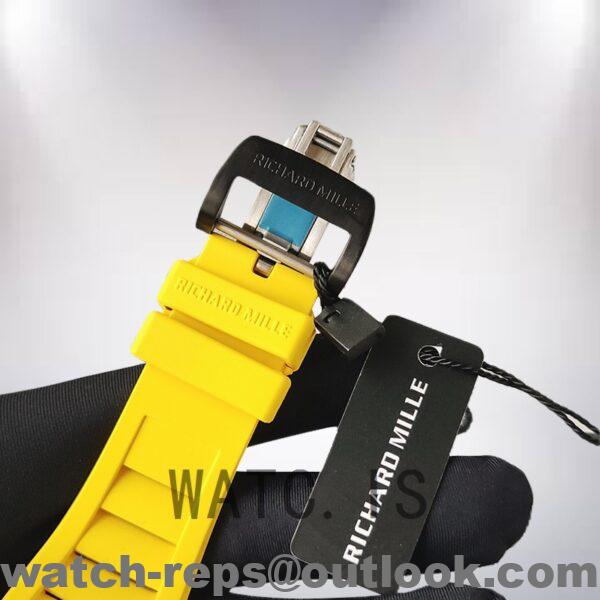 Richard Mille RM35 Around 48*40mm RM35-014 Men Rubber Band Black-tone Watch - Image 3