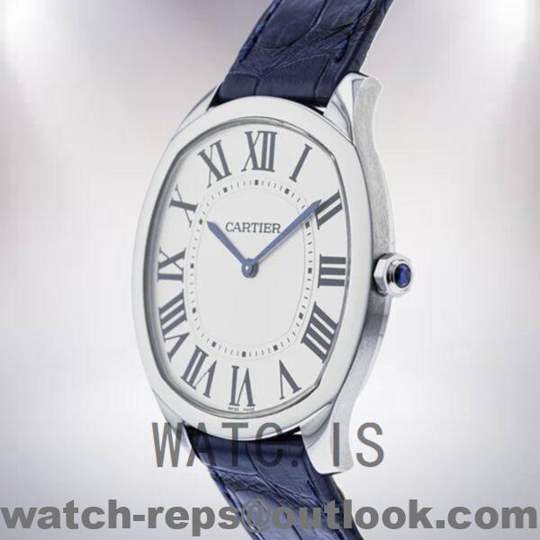 Cartier Drive 41mm WSNM0011 Men's Leather Strap Watch - Image 4