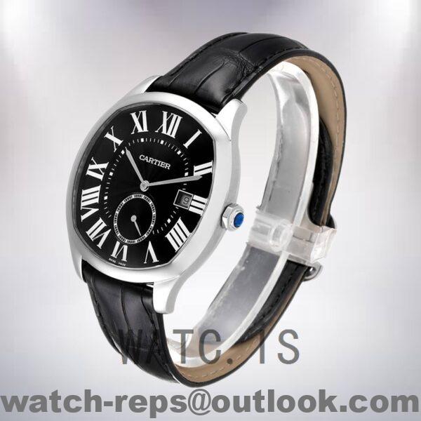 Cartier Drive de Cartier WSNM0009 Men's 40mm Black Dial Quartz Watch - Image 4