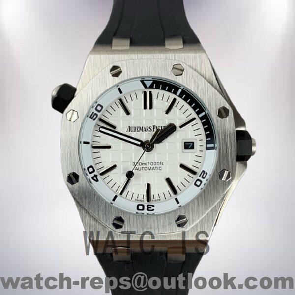 Audemars Piguet Royal Oak Offshore Men's 42mm 15710ST.OO.A002CA.02 White Dial Watch - Image 2