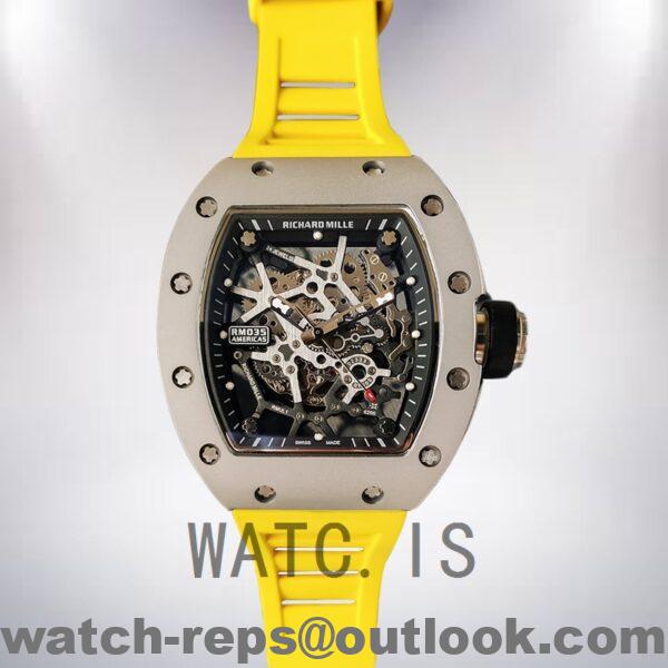 Richard Mille RM35 Men RM35-019 Around 48*40mm Silver-tone Mechanical Watch - Image 2