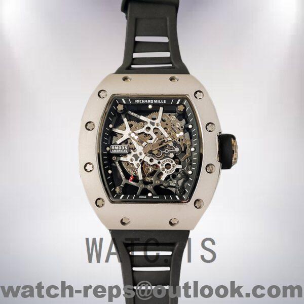 Richard Mille RM35 Men RM35-019 Around 48*40mm Silver-tone Mechanical Watch - Image 5