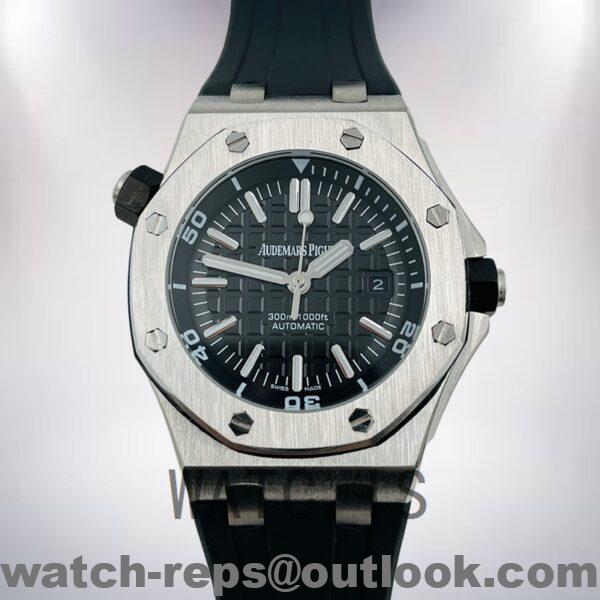 Audemars Piguet Royal Oak Offshore 15703ST.OO.A002CA.01 42.5mm Men's Black Dial Automatic Watch - Image 2