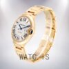 Cartier Ballon Bleu W69005Z2 Men's 42mm/36mm White Dial Quartz/Automatic Watch - Image 3