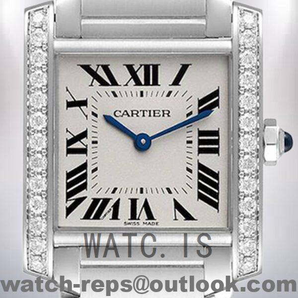 Cartier Tank Francaise Ladies 25mm/34mm W4TA0009 Bracelet Watch 4