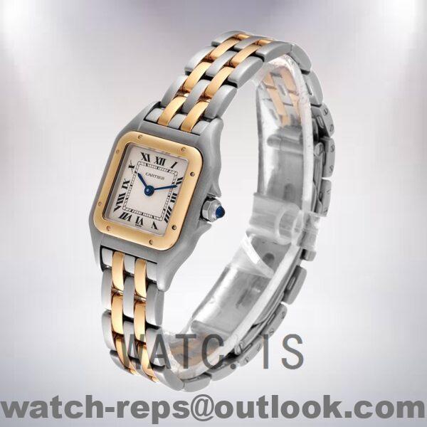 Cartier Panthere Ladies W25029B6 27mm/32mm Silver-tone Quartz Watch 6