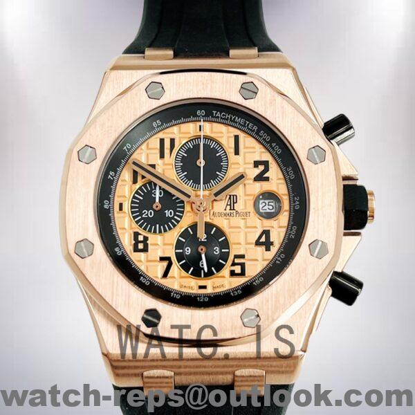 Audemars Piguet Royal Oak Offshore 43mm Men’s 26470OR.OO.A002CR.01 Rose Gold-tone Rubber Band Watch 4