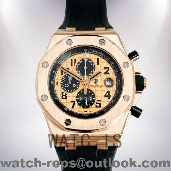 Audemars Piguet Royal Oak Offshore 43mm Men’s 26470OR.OO.A002CR.01 Rose Gold-tone Rubber Band Watch 5