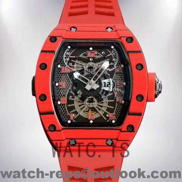 Richard Mille RM022 Around 50*40mm Men RM022 Automatic Black Dial Watch