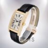Cartier Tank Americaine Unisex 27mm WB702051 Silver Dial Gold-tone Watch - Image 3