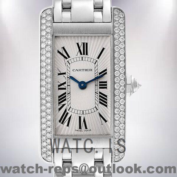 Cartier Tank Americaine 27mm WB7018L1 Ladies Bracelet Watch