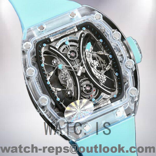 Richard Mille RM53-01 Around 50*40mm RM53-01 Men Transparent Dial Watch - Image 3